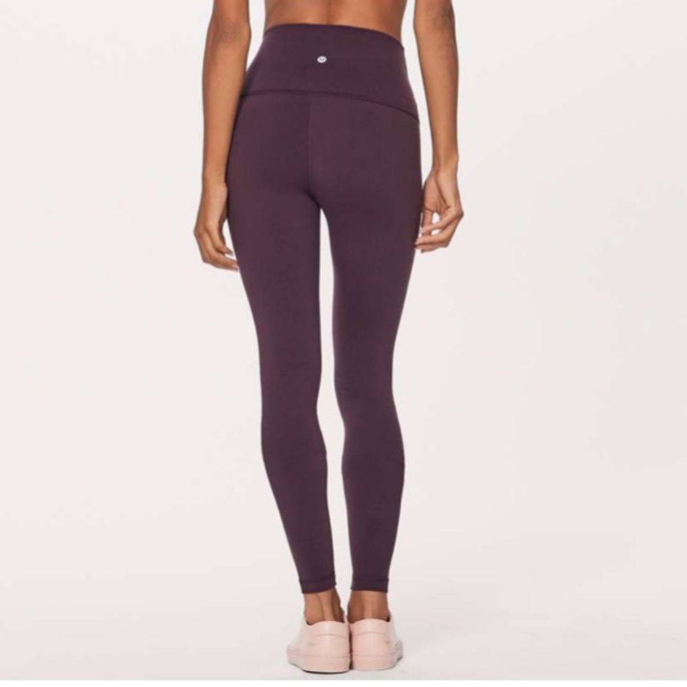 Lululemon wunder under high rise black cherry 28”